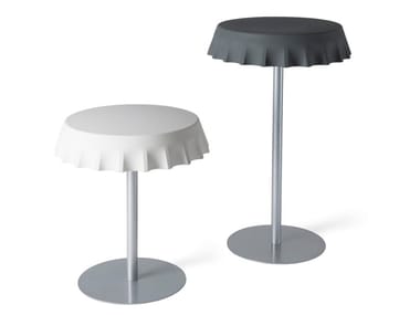 FIZZZ - Round polyethylene high table (Request Info).