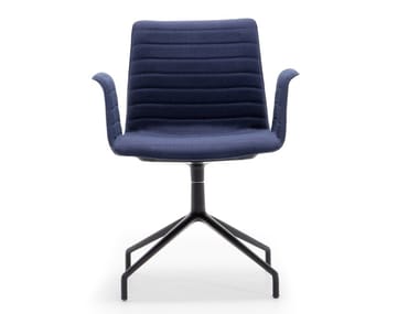 FLEX ARMCHAIR SO1646 - Swivel upholstered chair with armrests (Request Info).