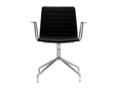 FLEX HIGH BACK SO1644 - Chair with 5-spoke base with armrests with castors (Request Info).