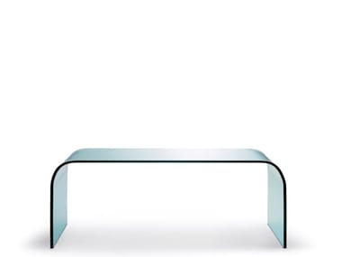 FONTANA - Rectangular float glass coffee table (Request Info).