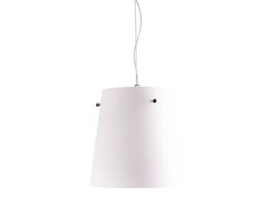 FONTANA - Satin glass pendant lamp (Request Info).