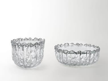FOUNTAIN - Low round crystal coffee table.