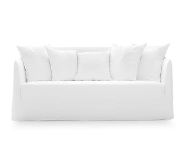 GHOST 10 - 3 seater fabric sofa with removable cover (Request Info).