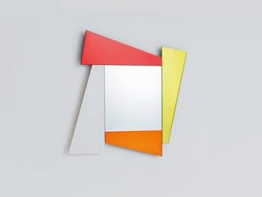 GLI SPECCHI DI DIONISO 1 - Square wall-mounted framed mirror.