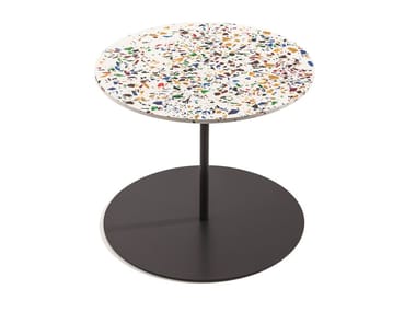 GONG TERRAZZO - Detachable round plate coffee table (Request Info).
