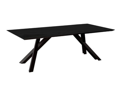 GUSTAVE - Rectangular wooden dining table by Miniforms