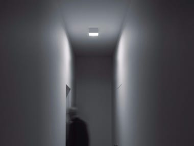 HAKO PL - Metal and glass ceiling lamp (Request Info).