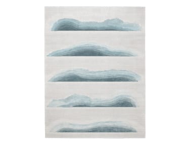 HALOS - Rectangular rug in wool and bamboo silk (Request Info).