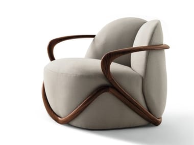 HUG - Fabric armchair with armrests (Request Info).