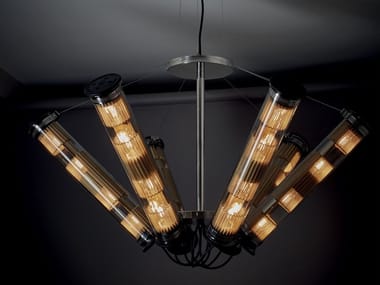 IN THE TUBE SOLAR 6 - LED glass pendant lamp (Request Info).