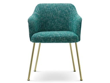 ISABELLE - Upholstered fabric chair with armrests (Request Info).