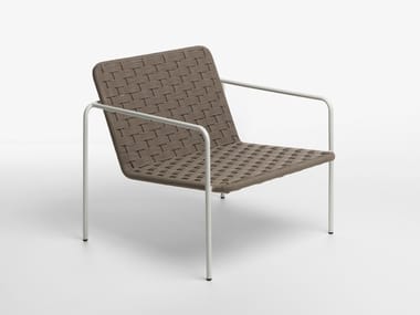 JACKIE - Garden rope easy chair with armrests (Request Info).