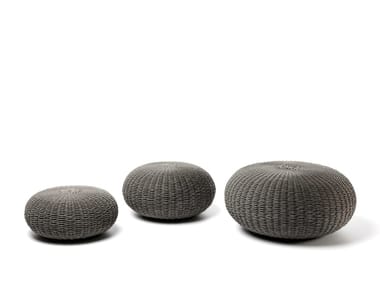 JACKIE - Round rope garden pouf (Request Info).