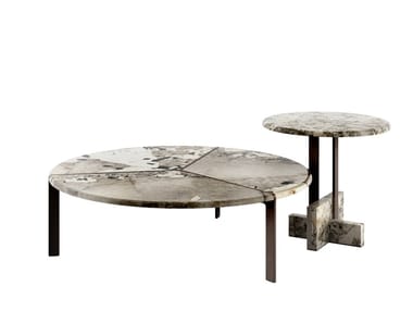 JOAQUIM - Round marble coffee table (Request Info).