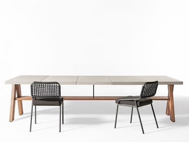 JOI OPEN AIR - Rectangular UHPC garden table (Request Info).