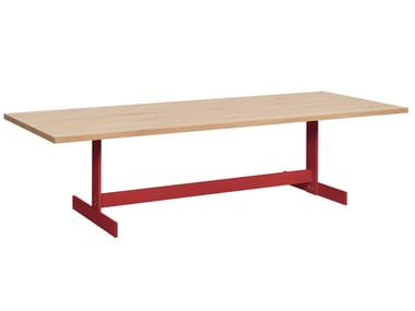 KAZIMIR - Rectangular solid wood table (Request Info).