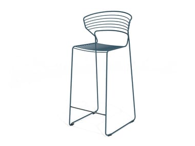 KOKI WIRE - High sled base steel stool (Request Info).