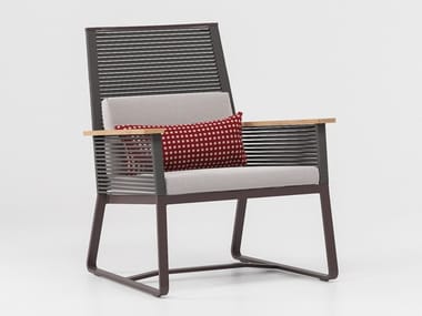 LANDSCAPE - Sled base rope garden armchair (Request Info).