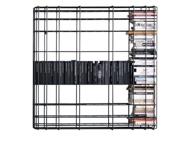 LEYVA - Open wall-mounted iron bookcase (Request Info).