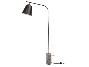 LINE - Aluminium floor lamp with marble base (Request Info).