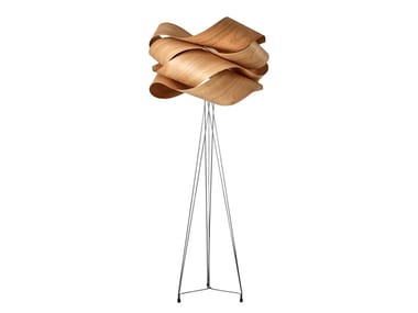LINK - Handmade wood veneer and metal floor lamp (Request Info).