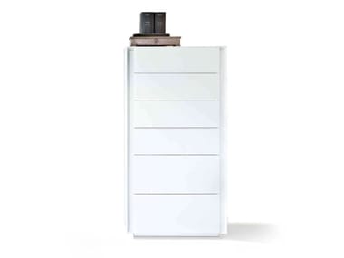 LUNA - Free standing lacquered chest of drawers (Request Info).