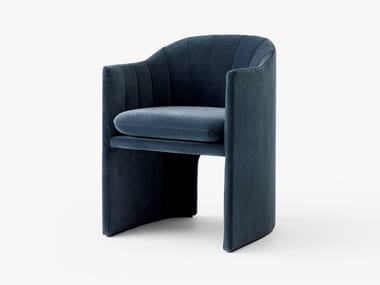 LOAFER SC24 - Upholstered fabric chair with armrests (Request Info).
