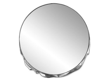 MAGMA - Round wall-mounted aluminium mirror (Request Info).