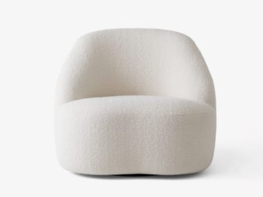 MARGAS LC2 - Swivel fabric easy chair with armrests (Request Info).
