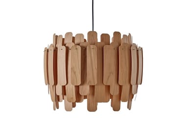 MARUJA - Handmade wood veneer pendant lamp (Request Info).