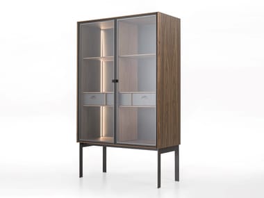 MATICS - Walnut highboard with doors (Request Info).