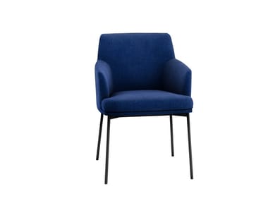 MONTEVIDEO - Fabric chair with armrests (Request Info).