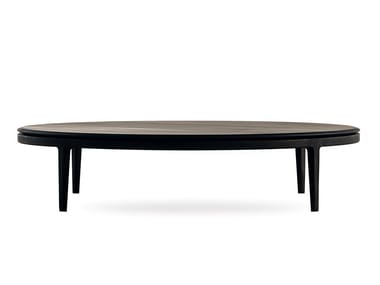 MOON - Low round oak coffee table (Request Info).