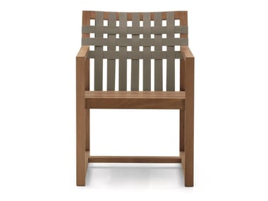 NETWORK 159 - Teak garden chair with armrests (Request Info).