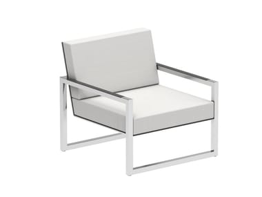 NINIX LOUNGE - Batyline¢ç garden armchair with armrests (Request Info).