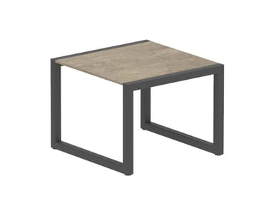 NINIX - Sled base square garden side table (Request Info).
