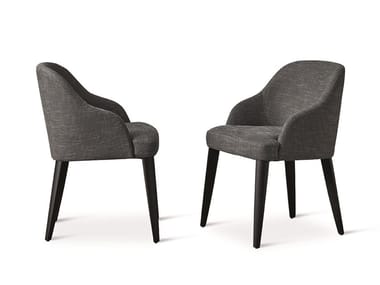 ODETTE DUE - Fabric chair with armrests (Request Info).