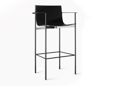 OMBRA - High stool with armrests with back (Request Info).