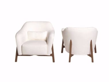 PILOTIS - Upholstered armchair with armrests (Request Info).