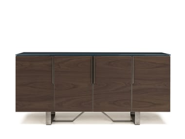 PRINCIPE MP.420/L - Walnut sideboard with doors by Arte Brotto