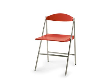 DONALD - Folding die cast aluminium chair (Request Info).