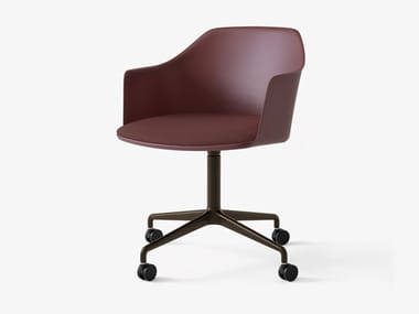 RELY HW49 - Polypropylene office chair with castors with 4-Spoke base (Request Info).