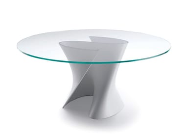 S TABLE - Round crystal table (Request Info).