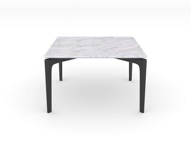 SAUL - Square marble coffee table (Request Info).