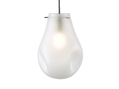 SOAP FROSTED - LED sandblasted glass pendant lamp (Request Info).