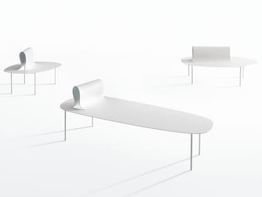 SOFTER THAN STEEL - Plate bench with back (Request Info).
