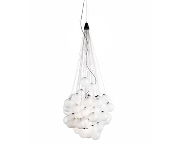 STOCHASTIC - LED blown glass pendant lamp (Request Info).