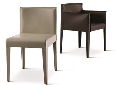 TATTOO - Upholstered tanned leather chair (Request Info).