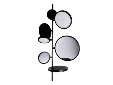 TELL ME STORIES - Mirror with integrated lighting and shelfs (Request Info).