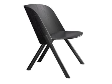 THAT - Wood veneer low lounge chair (Request Info).